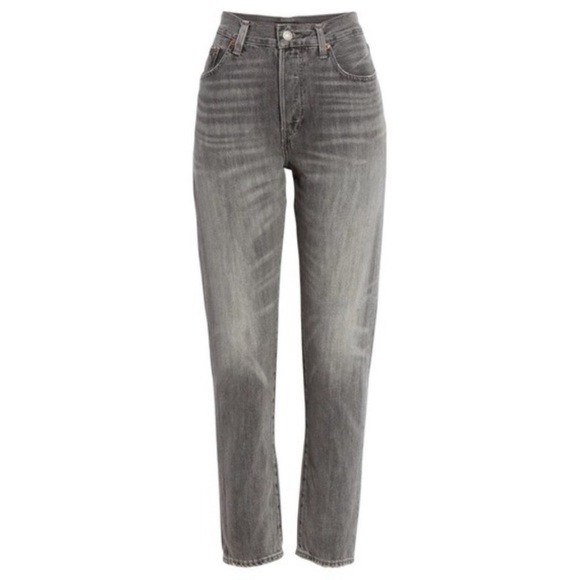 POLO RALPH LAUREN GREY HIGH WAIST SLIM
STRAIGHT CROP JEANS Size 32 NWT - Picture 3 of 15